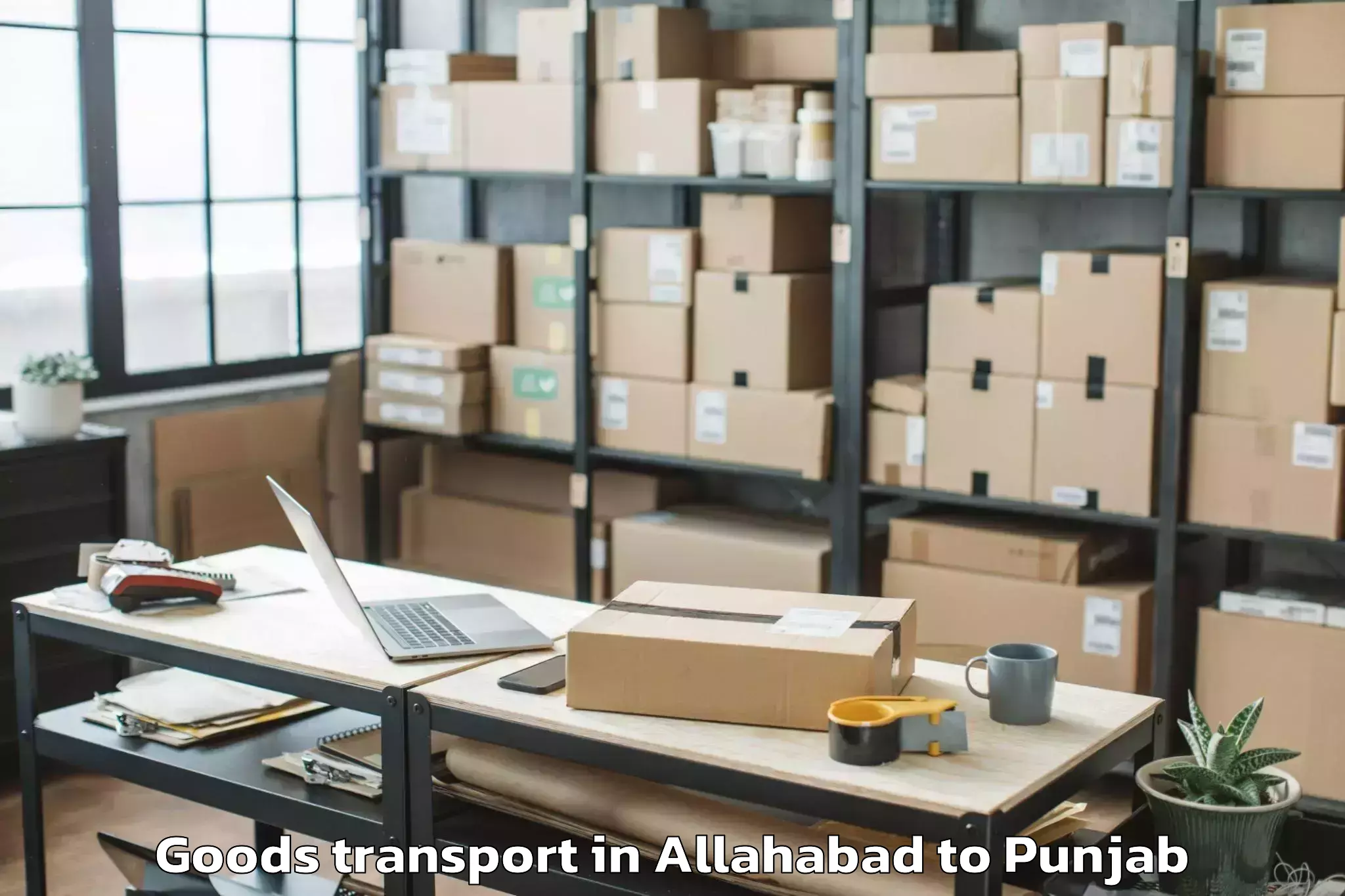 Comprehensive Allahabad to Sultanpur Lodhi Goods Transport